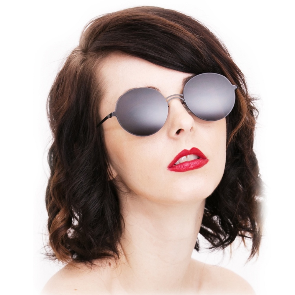 O2 Eyewear 8235 Rimless Round Sunglasses - Picture 5 of 8